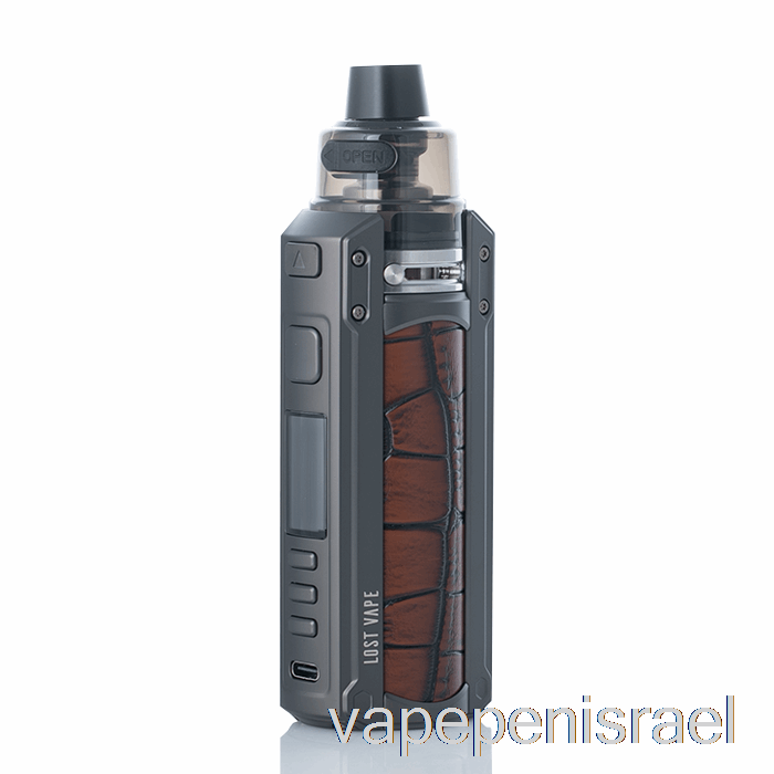 חד פעמי Vape Israel Lost Vape Ursa Quest 100w Pod Mod Kit Gunmetal/עור קרוקודיל